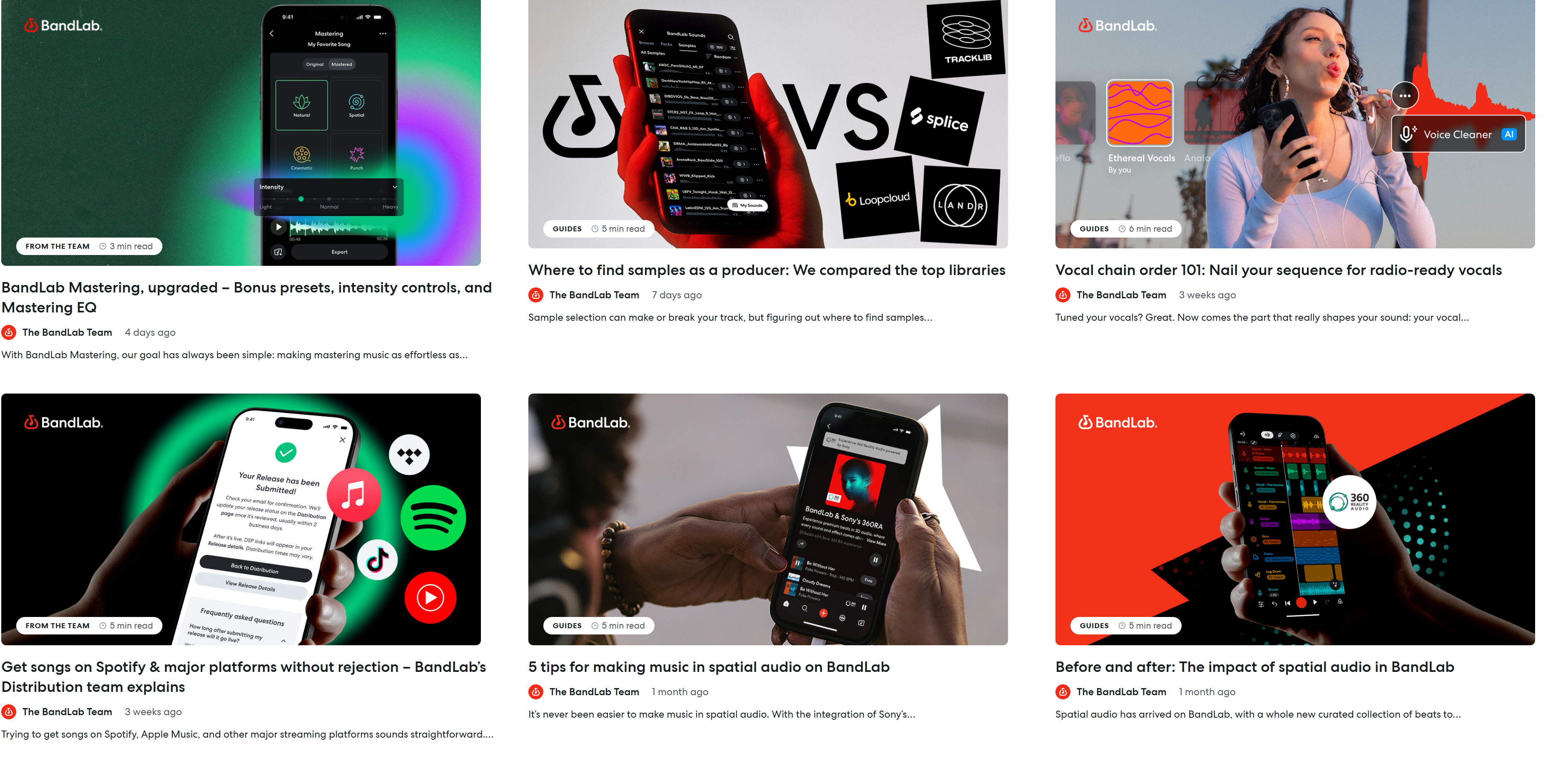 BandLab blog content