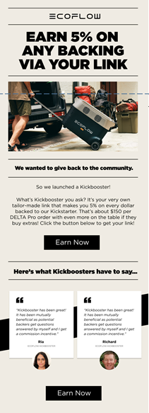 Kickbooster referral email